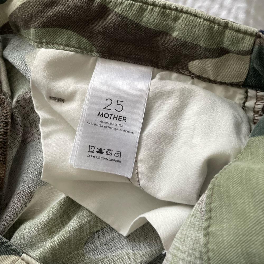 Mother Linen Blend Camo Stripe Joggers - Picture 13 of 16